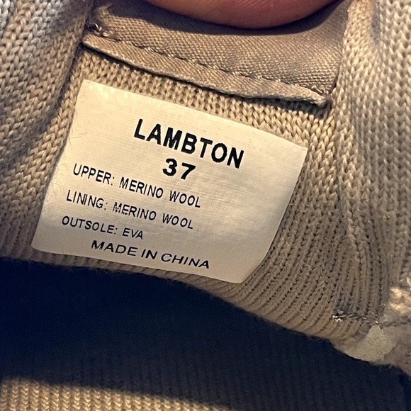 WOOLLOOMOOLOO Knit Lambton Merino Wool Slip Clay Shoes Women's Size 7-NEW - Picture 7 of 7